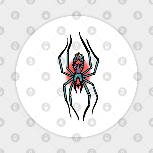 Neo Traditional Spider Magnet by lilgothgf